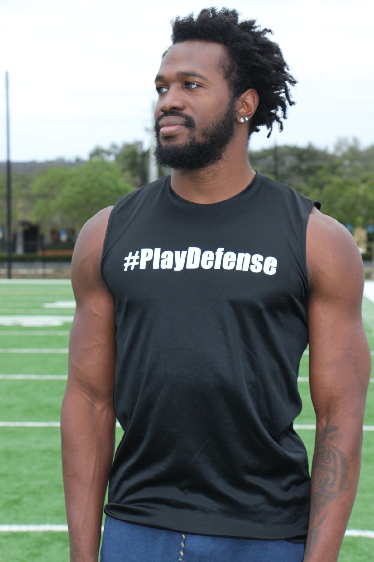 Sleeveless Play Defense shirt (Black)