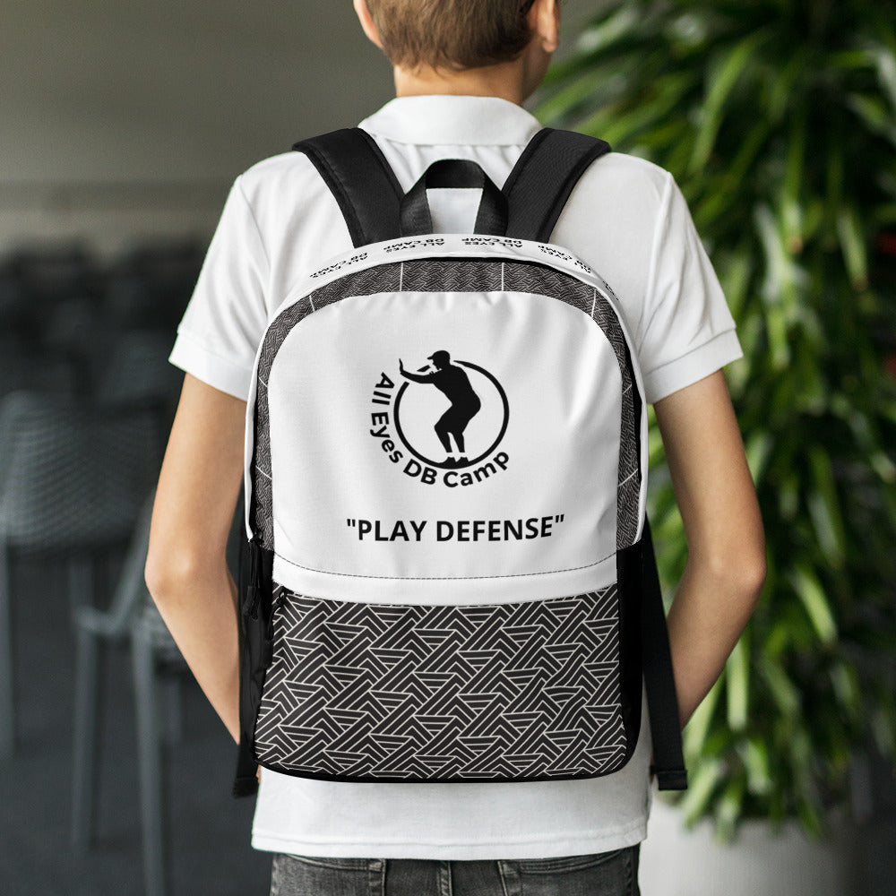 Play DEFENSE Back Pack from All Eyes DB Camp